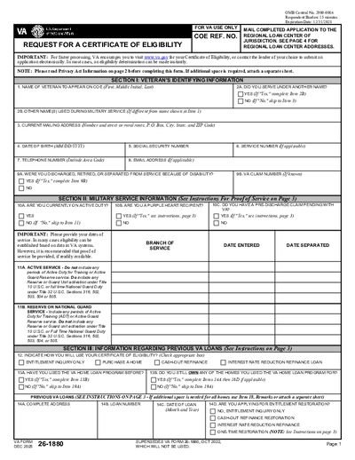 VA Form 26-1880 preview
